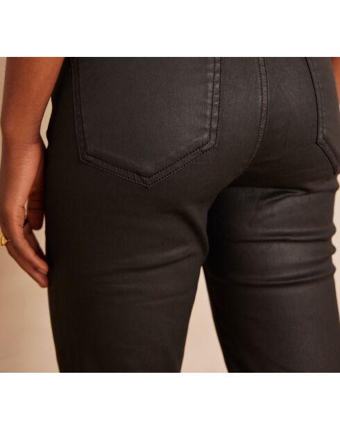 Beschichtete schwarze Hose Anette