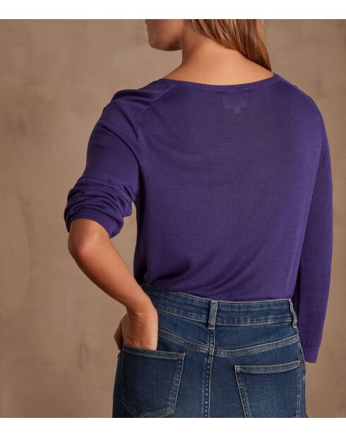 Carly lila Strickpullover