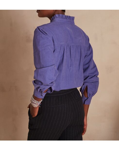 Blake Lavender leichte Samtbluse