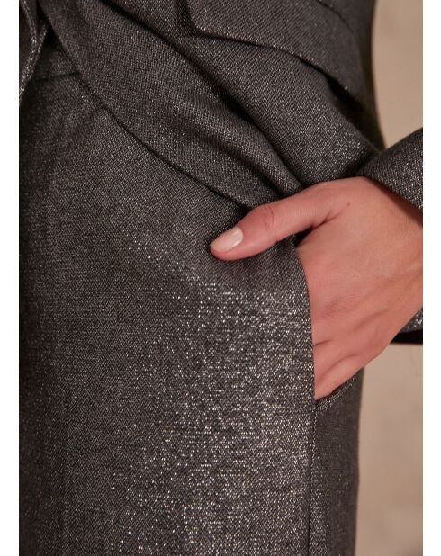 Zilverkleurige zilveren broek Layla