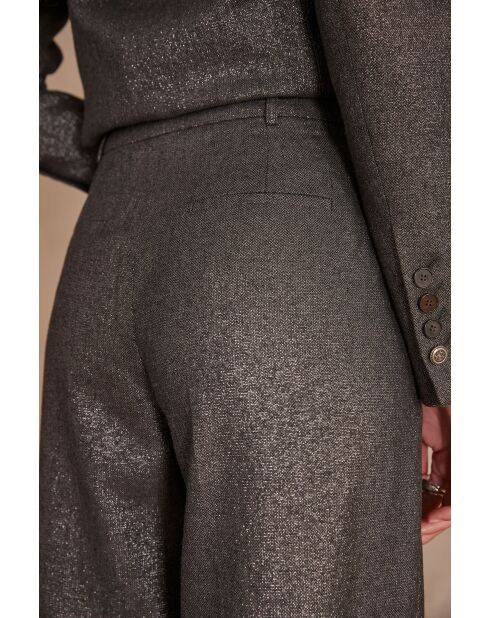 Zilverkleurige zilveren broek Layla