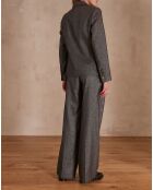 Zilverkleurige zilveren broek Layla
