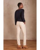 Felix effen broek in naturel