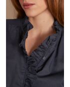 Blouse Paige en popeline marine