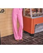 Hellrosa Hose mit weitem Beinschnitt