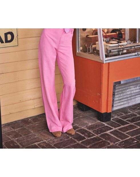 Pantalones anchos rosa claro Sandy