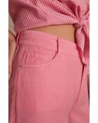 Hellrosa Hose mit weitem Beinschnitt