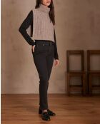 Lou zwarte slanke broek