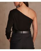 Clarisse schwarzer Strickpullover