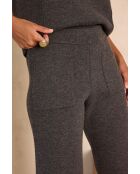 Antraciet gebreide broek Margot