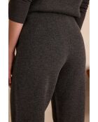 Antraciet gebreide broek Margot