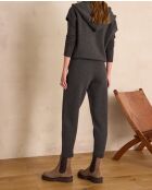 Antraciet gebreide broek Margot