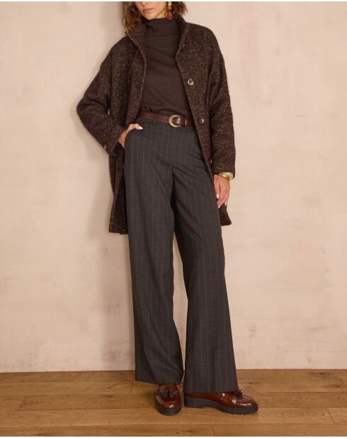 Pantalon Ferguson rayé anthracite