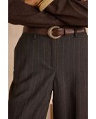 Pantalon Ferguson rayé anthracite
