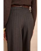 Pantalon Ferguson rayé anthracite