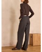 Pantalon Ferguson rayé anthracite