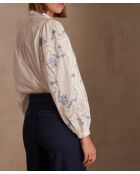 Blouse Clémentine broderie écrue