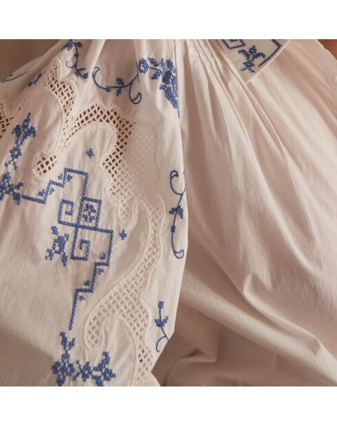 Blouse Clémentine broderie écrue