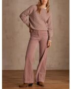 Jersey de punto Capucine rosa oscuro