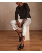 Foil Louisy zilveren cropped broek