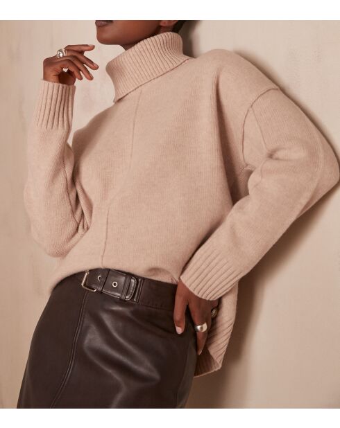 Helltaupefarbener Pullover Andrea