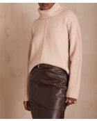 Lichte taupe trui Andrea
