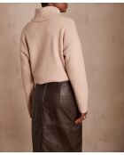 Lichte taupe trui Andrea