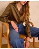 Blusa caqui lisa Marie