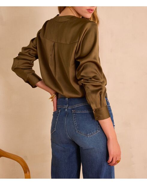 Blouse Marie uni kaki