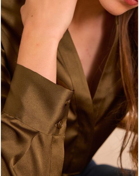 Blouse Marie uni kaki