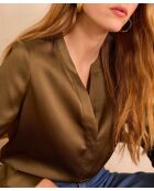 Blusa caqui lisa Marie