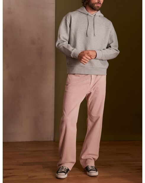 Lichtpaarse Gaby fluwelen broek