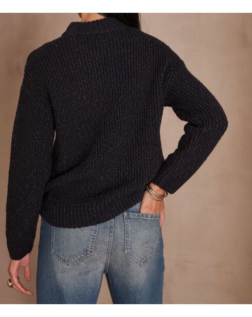 Marineblauer Cajou-Strickpullover