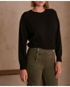 Ary schwarzer Strickpullover