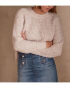 Cremefarbener Strickpullover Chirley