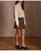Jupe Eva léopard camel