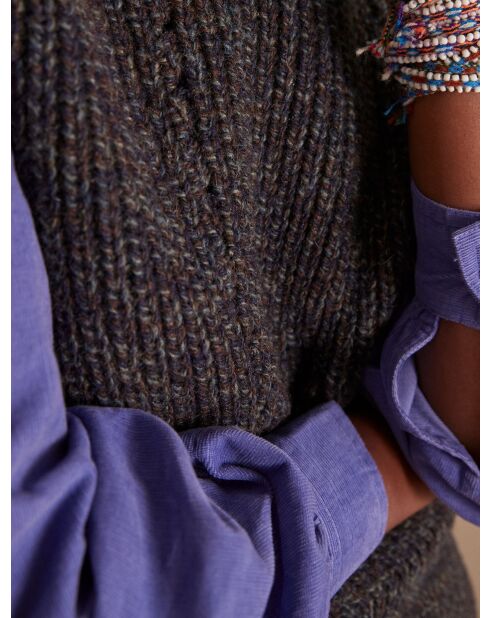 Anthrazitfarbener Strickpullover Cesario