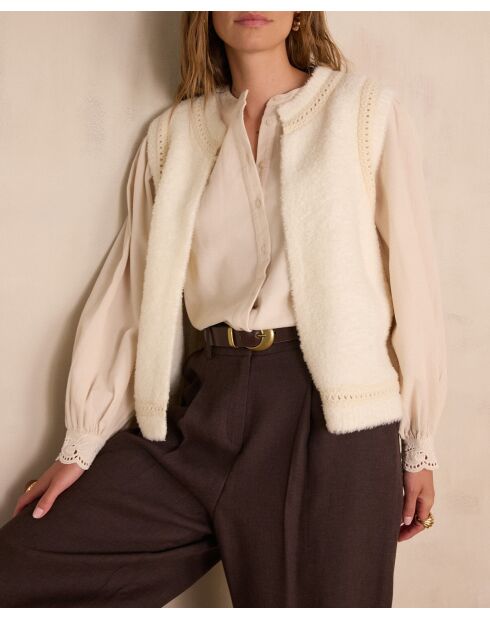 Cremefarbener Pullover Bayane