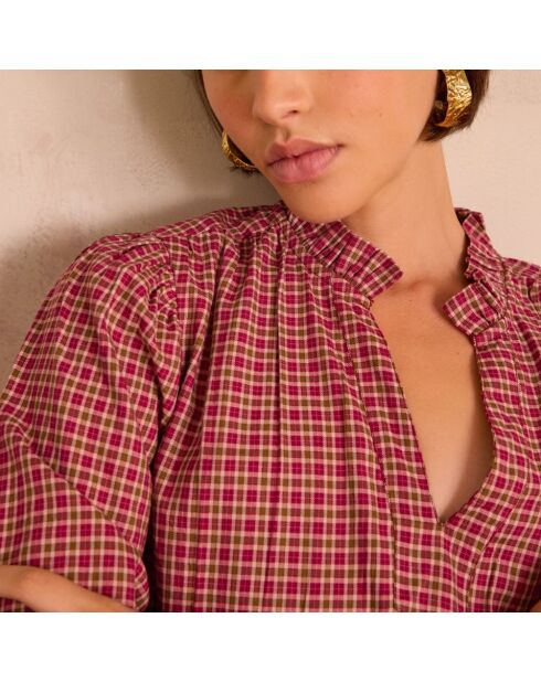Geruite blouse met kruisbes van Beth