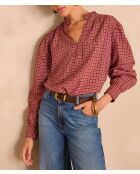 Geruite blouse met kruisbes van Beth