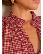 Geruite blouse met kruisbes van Beth