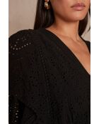 Schwarzes besticktes Gediva Kleid