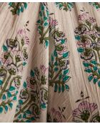 Weißes bedrucktes Kleid Albana