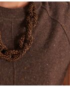 Dunkelbrauner Pullover Ary bis