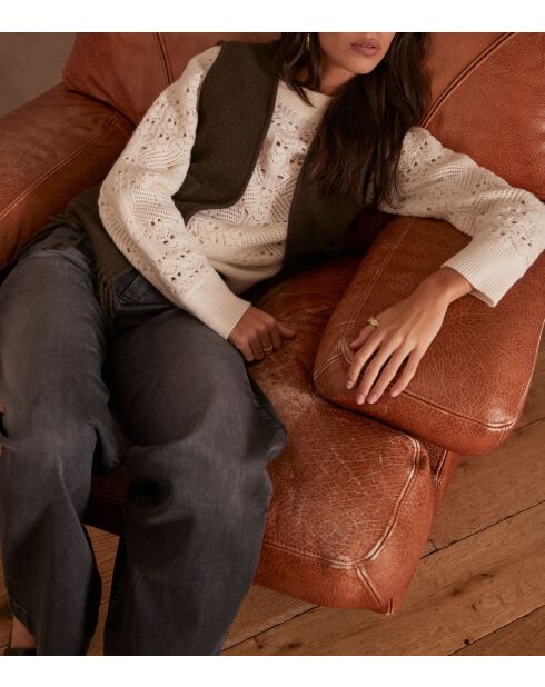 Ecrufarbener Pullover Chiara