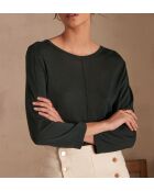 Carly tannengrüner Strickpullover