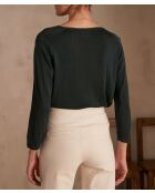 Carly tannengrüner Strickpullover