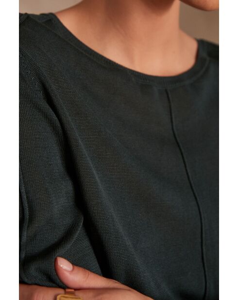 Carly tannengrüner Strickpullover