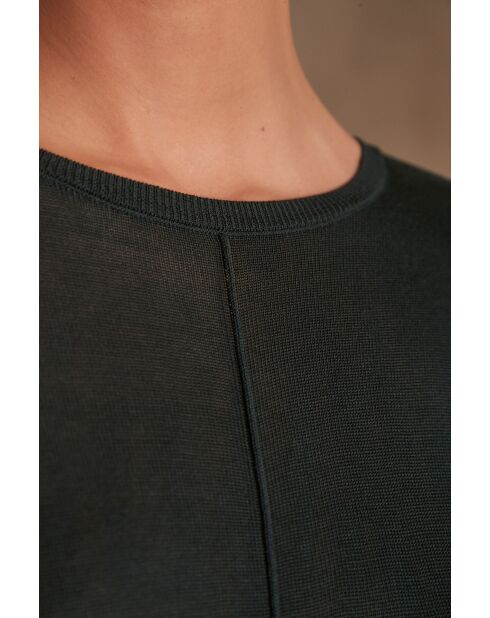Carly tannengrüner Strickpullover