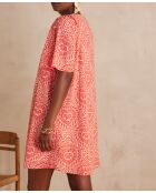 Oranje jurk met print Roma